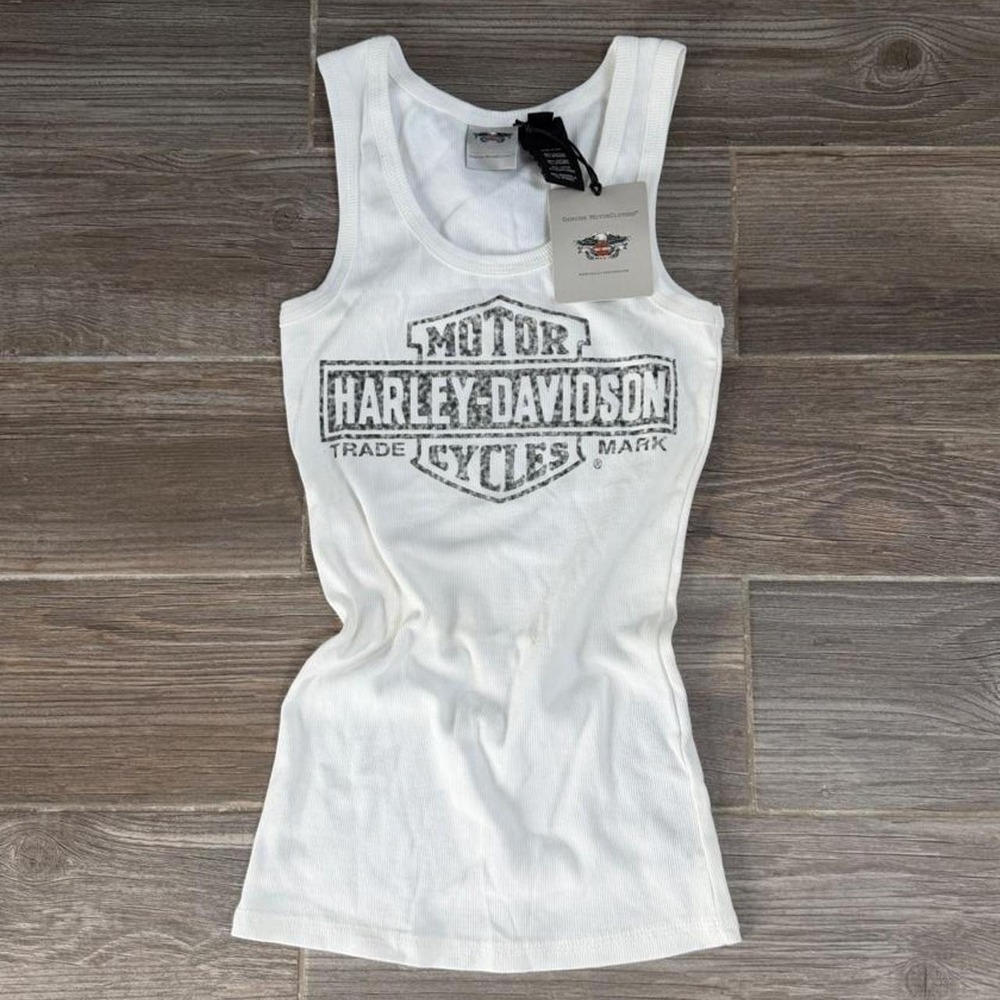 Harley Davidson white tank top size s NWT